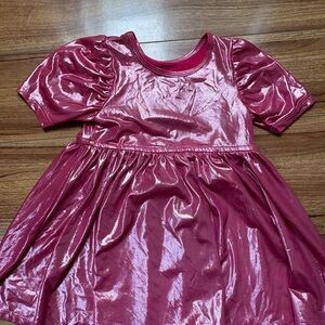 Pink Chicken Shiny Pink Casual Dress